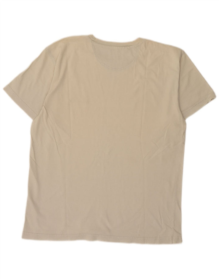 Camiseta masculina Champion grande algodão bege