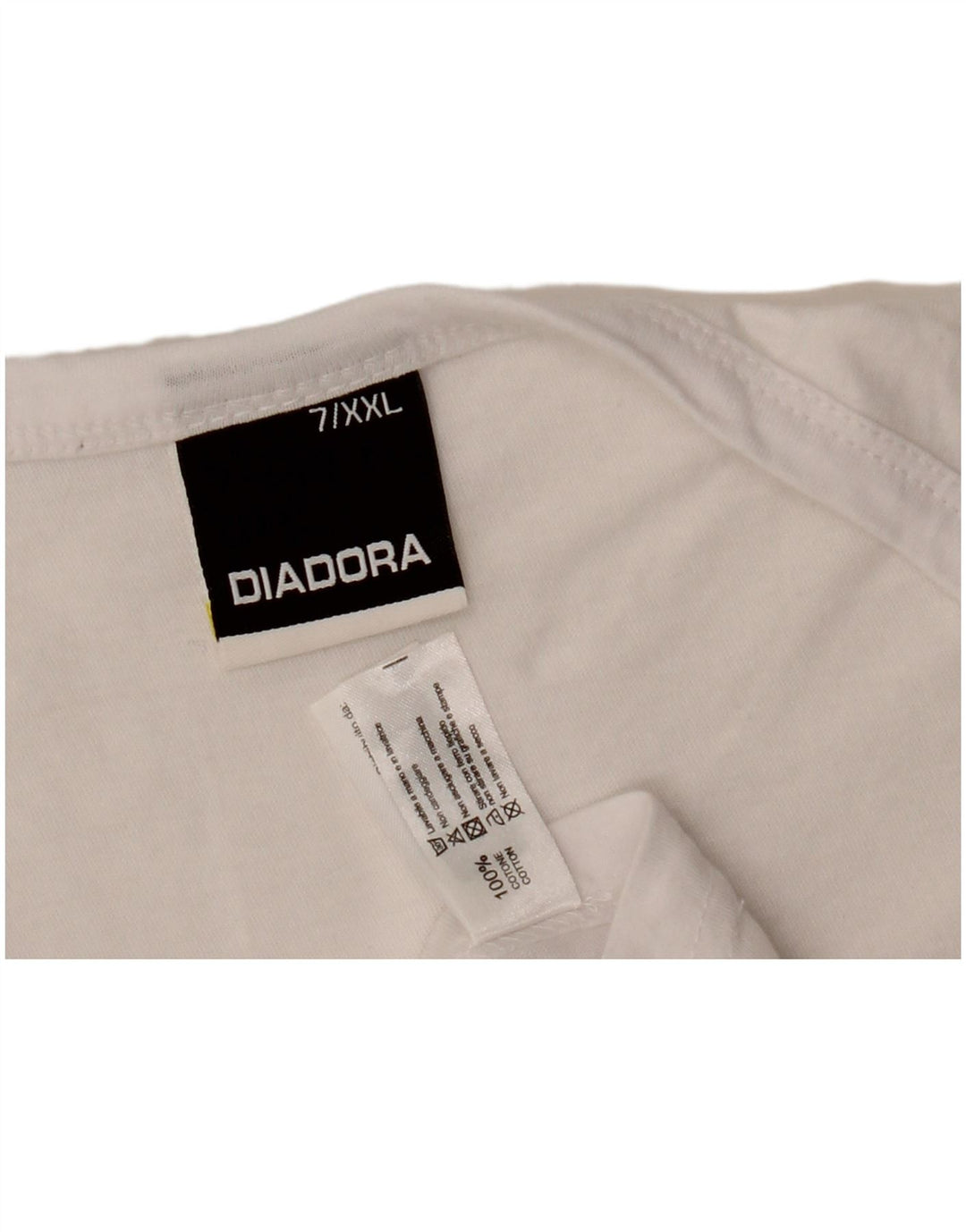 Diadora Mens Colete Top 2XL Algodão Branco