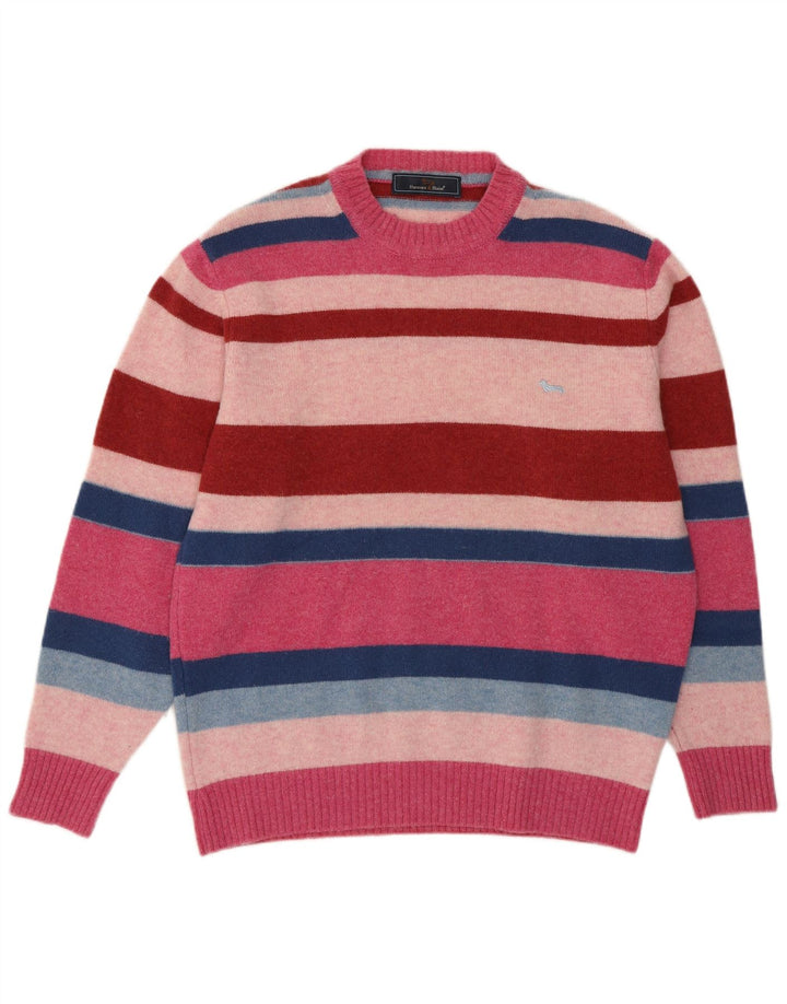 Suéter masculino Harmont & Blaine com gola redonda listrado médio multicolorido