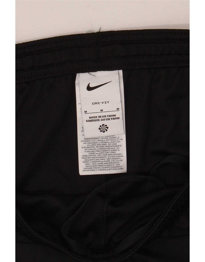 Shorts esportivos masculinos Nike Dri Fit médio preto colorblock poliéster