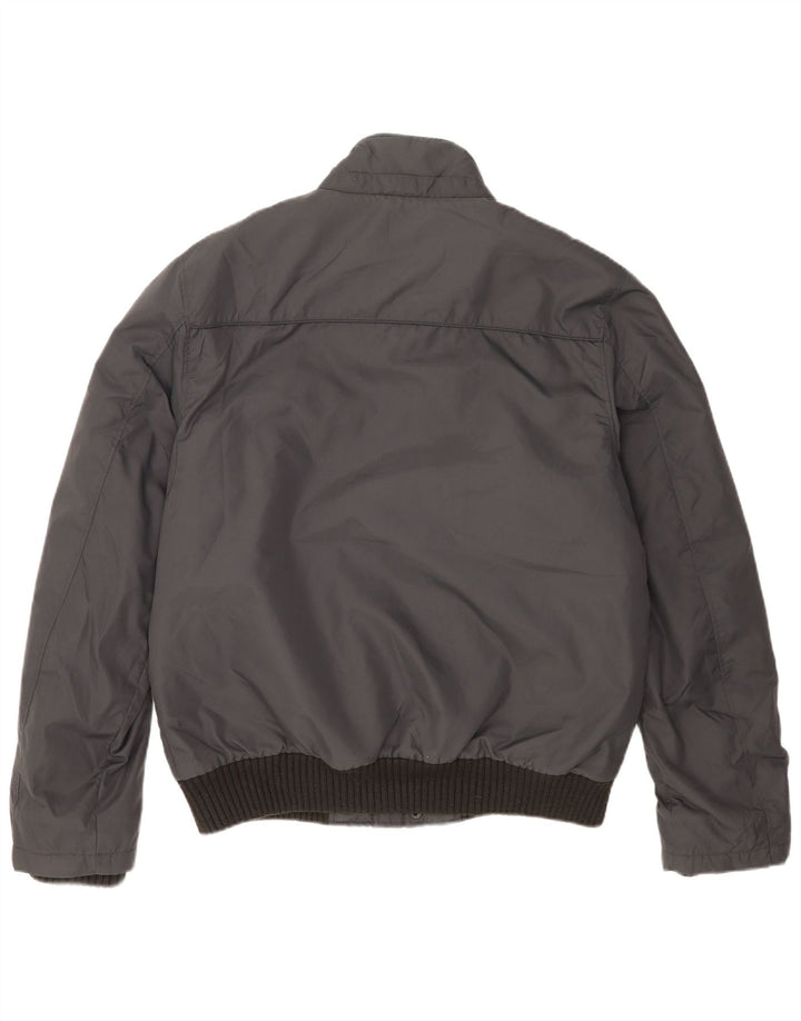 Jaqueta bomber masculina Jack & Jones Reino Unido 42 XL cinza nylon
