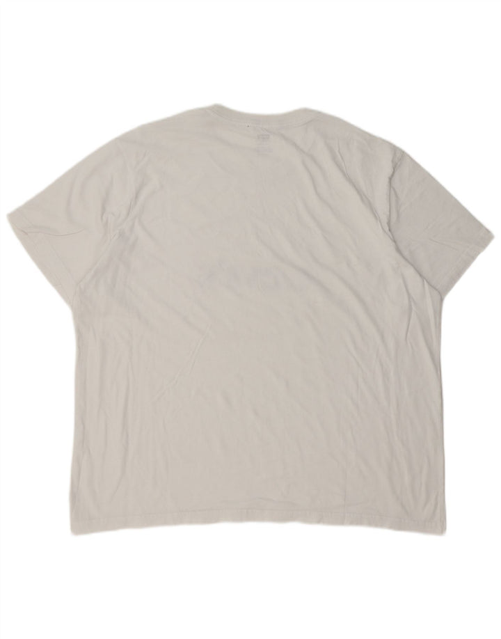 Camiseta gráfica masculina Levi's Top XL algodão branco