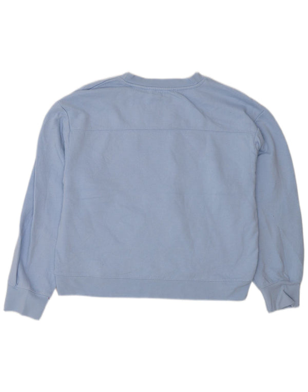 Zara moletom feminino jumper UK 14 azul médio
