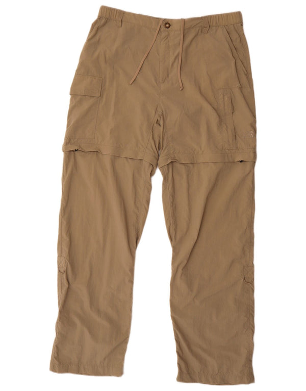 Calça cargo feminina The North Face para caminhada grande W32 L30 nylon bege