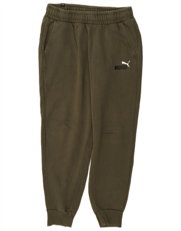 Calça de treino masculina Puma Joggers médio cáqui algodão
