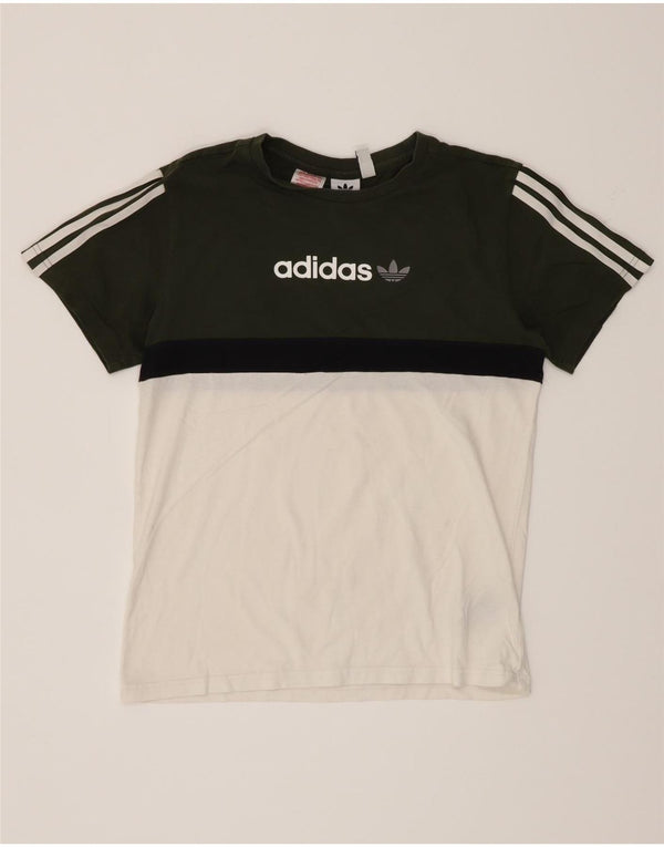 Camiseta Adidas Meninos Graphic Top 13-14 Anos Branco Colorblock