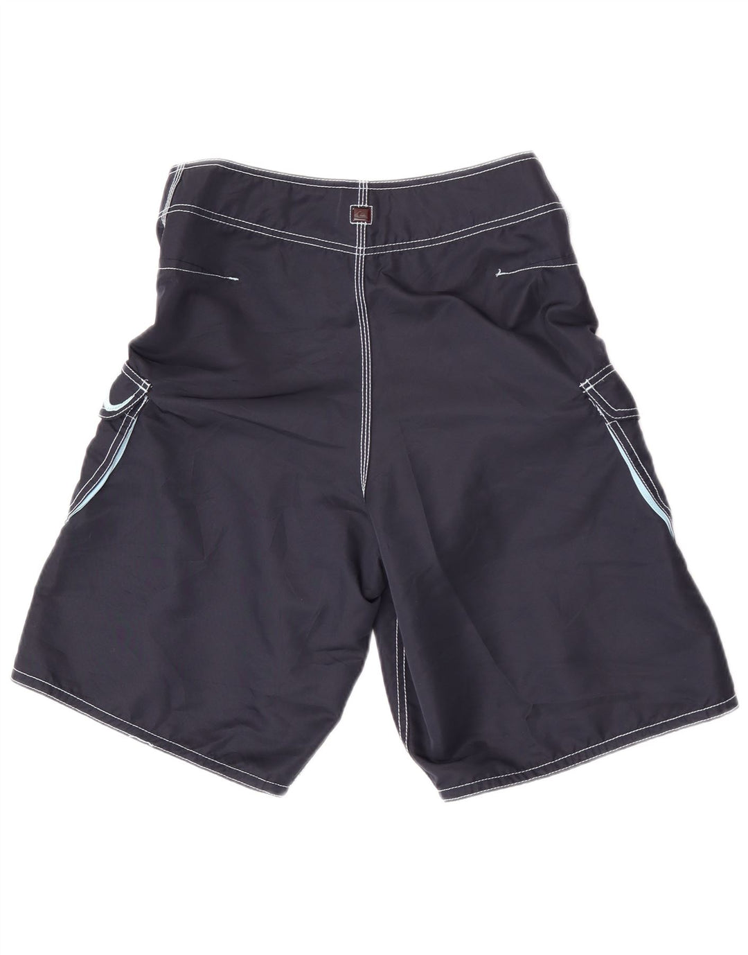 Shorts de natação masculino Quiksilver Graphic Cargo poliéster azul marinho médio