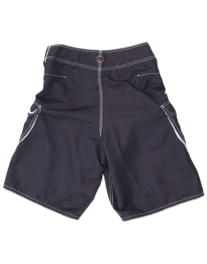 Shorts de natação masculino Quiksilver Graphic Cargo poliéster azul marinho médio