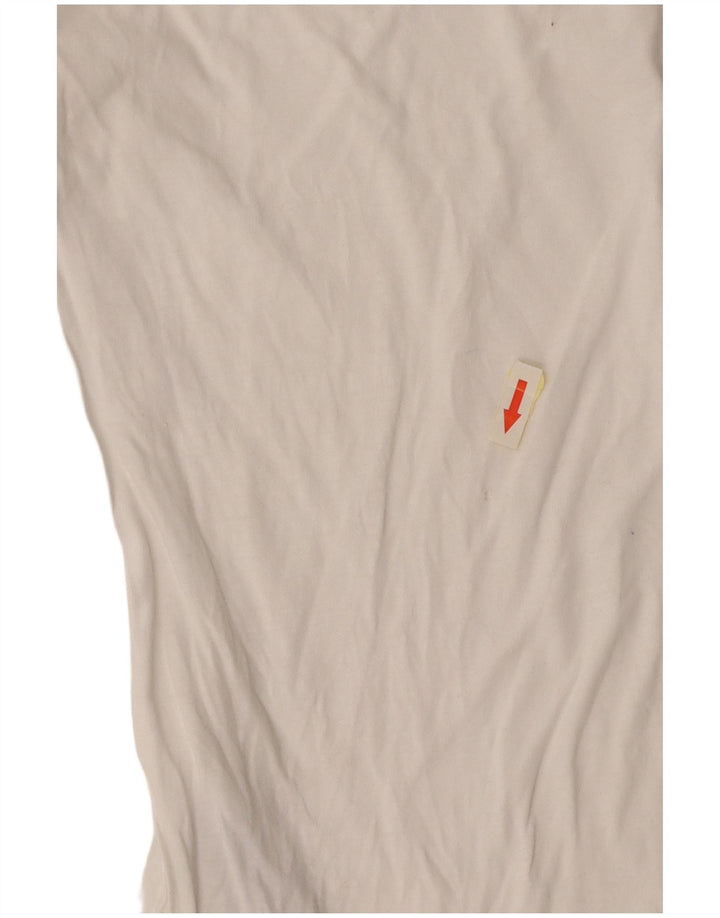 Camiseta feminina GAS UK 12 algodão branco médio