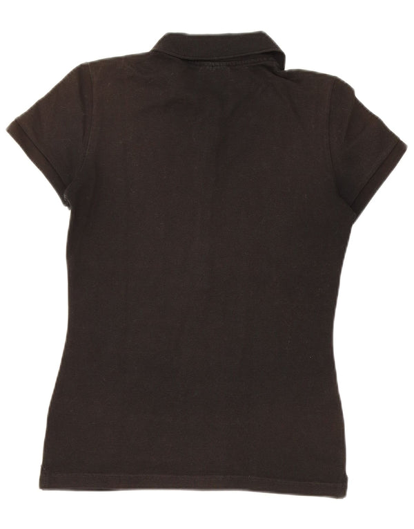 Camisa polo feminina Lacoste tamanho 36 pequeno algodão preto