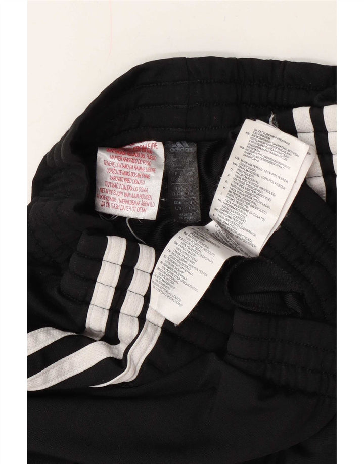 Adidas meninos calças de treino joggers 13-14 anos preto poliéster