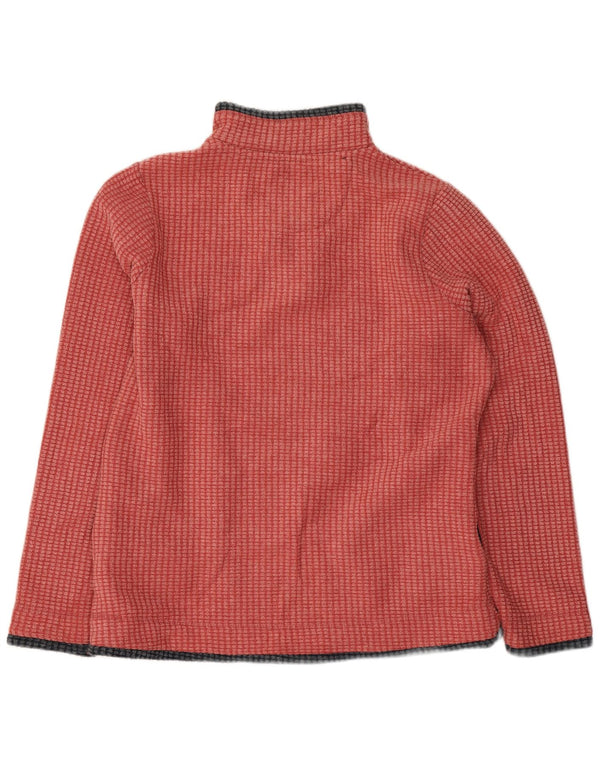 Suéter de lã feminino Weird Fish com zíper e pescoço UK 12 poliéster rosa médio