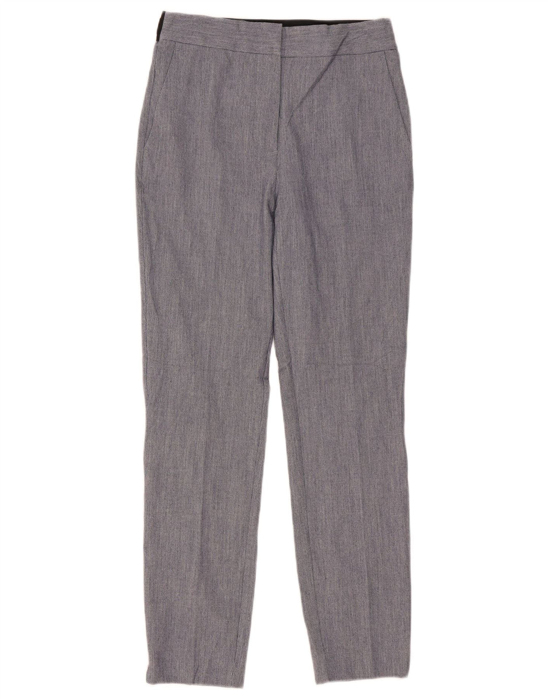Zara Calça Chino Feminina Slim Pequena W27 L28 Azul Poliéster