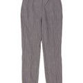 Zara Calça Chino Feminina Slim Pequena W27 L28 Azul Poliéster