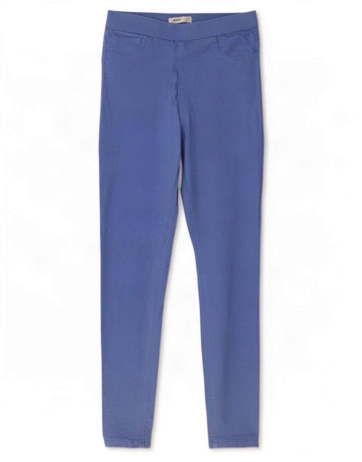 Marks & Spencer Jegging Jeans Feminino Reino Unido 10 Pequeno Azul Algodão