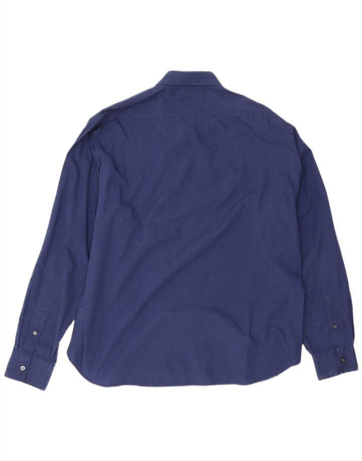 Camisa masculina Yves Saint Laurent 2XL algodão azul marinho