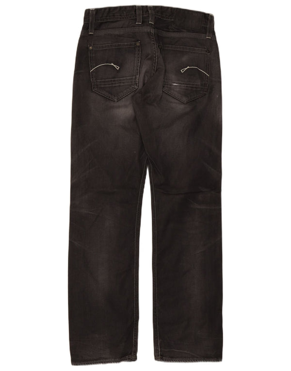 Jeans retos masculinos G-Star W32 L32 algodão preto