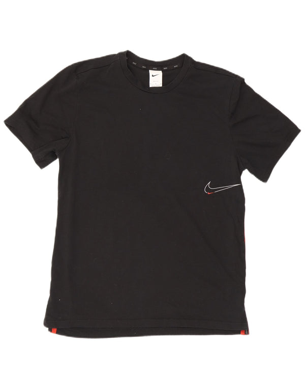 Camiseta Nike masculina gráfica Top médio preto colorblock algodão