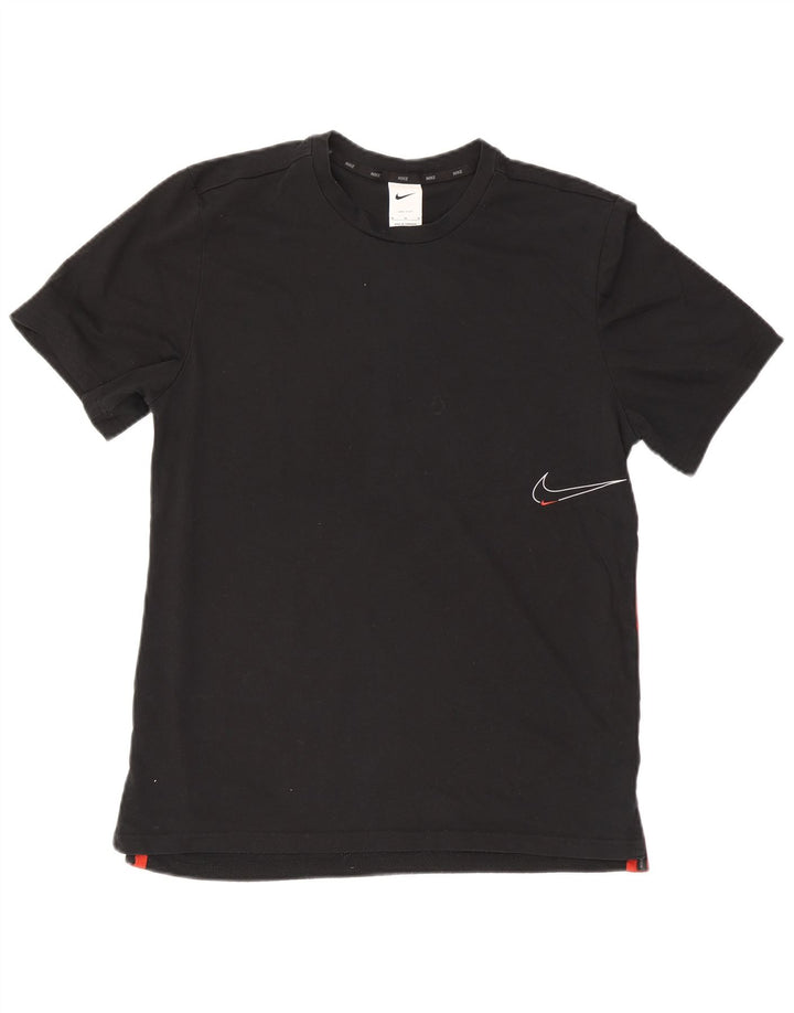 Camiseta Nike masculina gráfica Top médio preto colorblock algodão