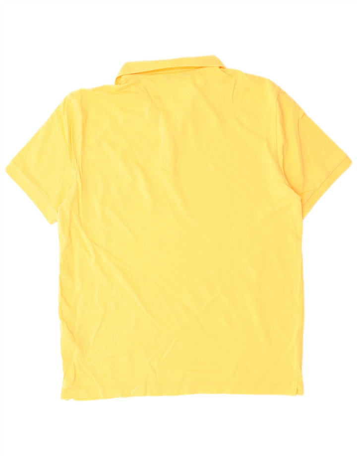 Camisa polo masculina Massimo Dutti grande algodão laranja