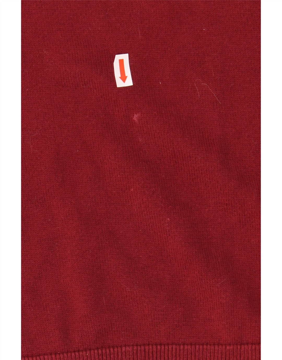 TOMMY HILFIGER Mens V-Neck Jumper Sweater Small Burgundy Cotton Vintage Tommy Hilfiger and Second-Hand Tommy Hilfiger from Messina Hembry 