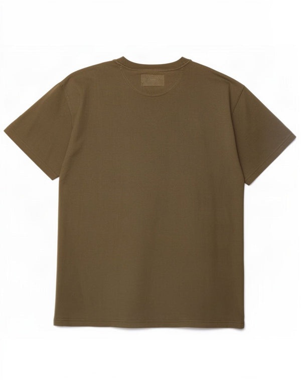 Camiseta masculina estampada Champion grande algodão cáqui