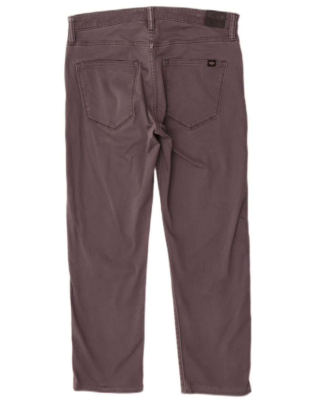 Calça masculina cortada reta DOCKERS W30 L24 algodão cinza