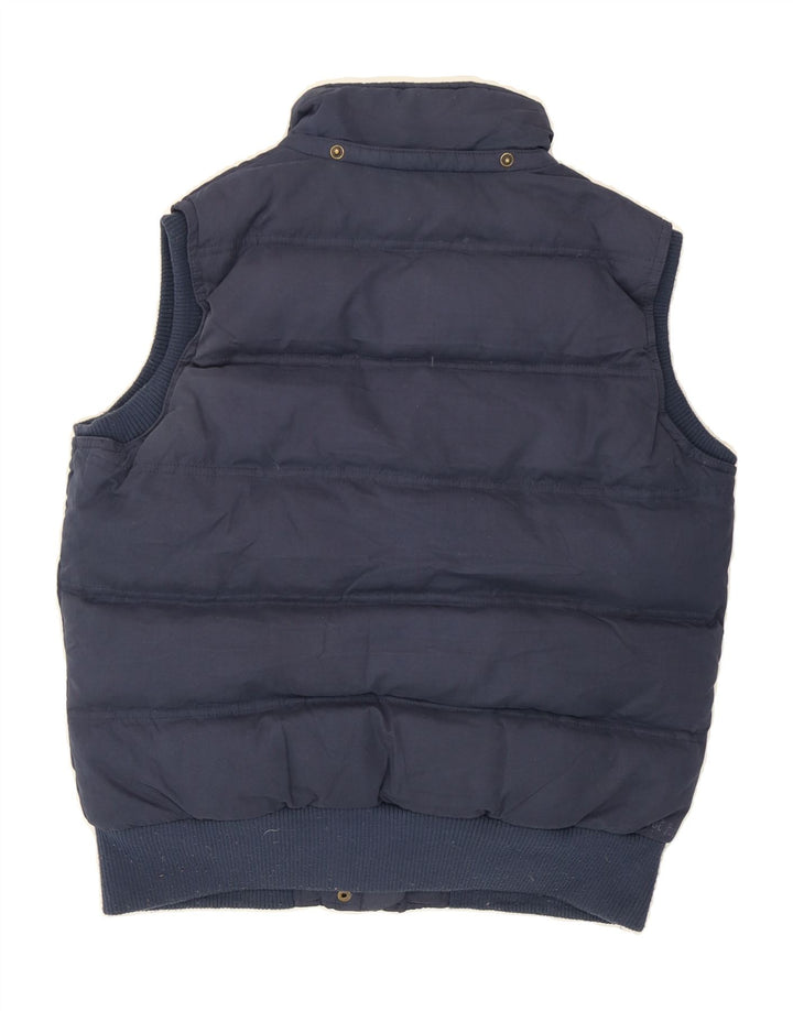 FAT FACE Womens Padded Gilet UK 14 Large  Navy Blue Cotton Vintage Fat Face and Second-Hand Fat Face from Messina Hembry 