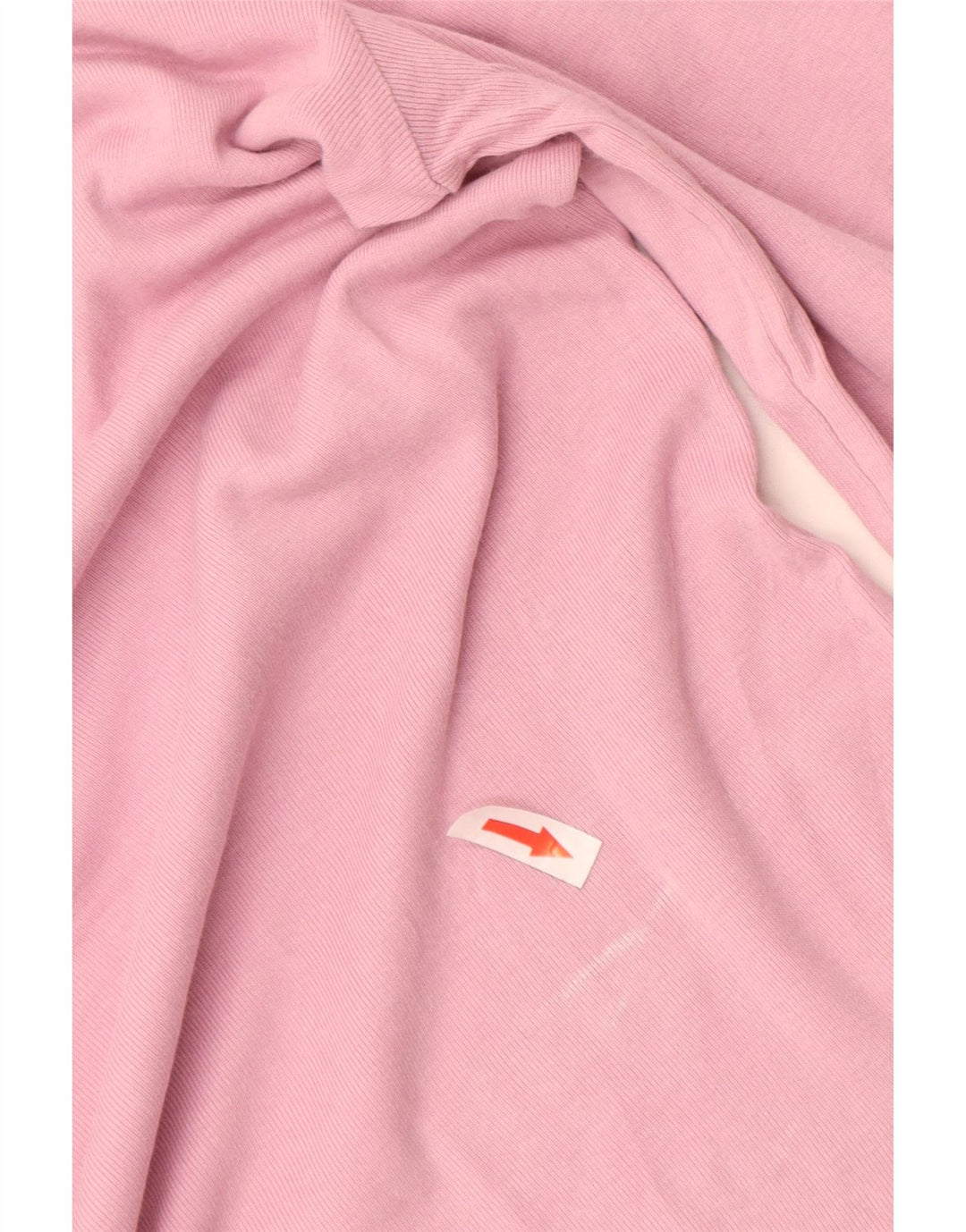 Top gráfico feminino Benetton manga comprida UK 12 rosa médio