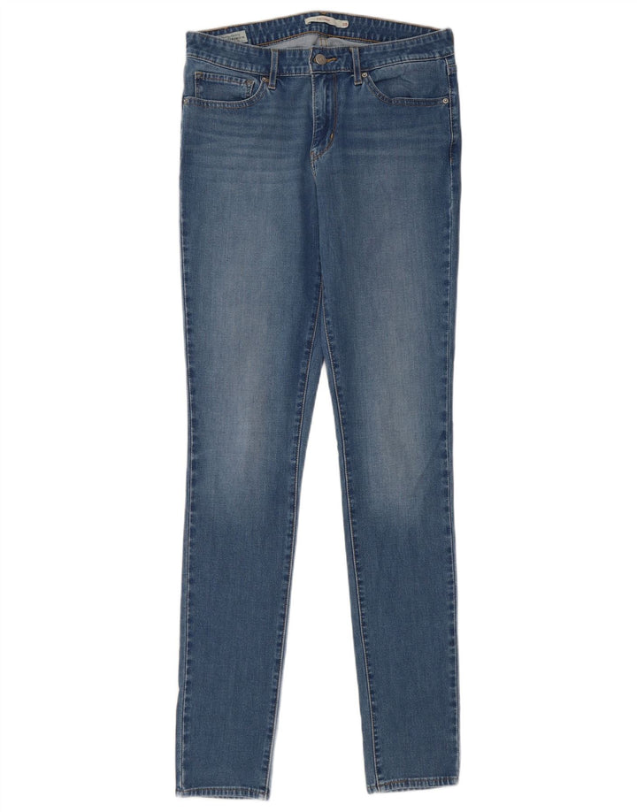 Calça jeans feminina Levi's 711 skinny W30 L34 azul algodão