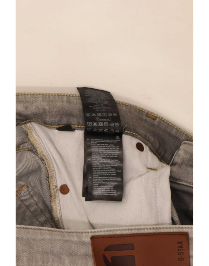 G-Star Masculino 3301 Slim Jeans W36 L30 Algodão Cinza