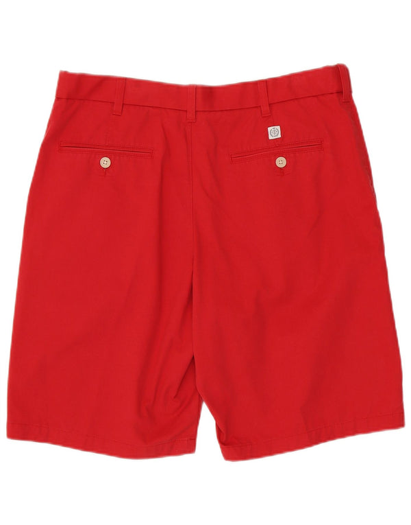 Shorts chino masculino Marks & Spencer W34 grande algodão vermelho
