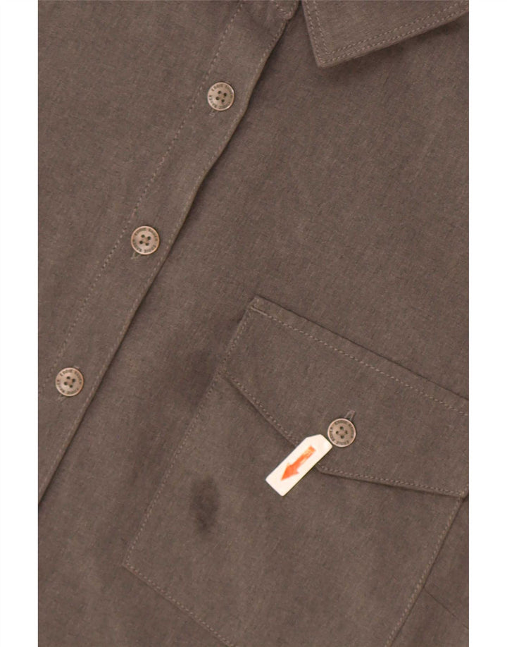 Vestido pulôver feminino sem mangas Eddie Bauer Reino Unido 18 XL cinza poliéster