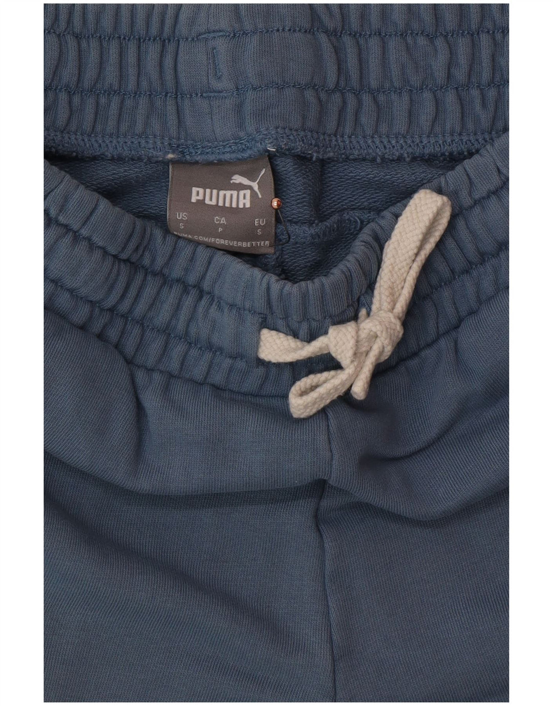 PUMA Mens Graphic Sport Shorts Pequeno Azul Algodão