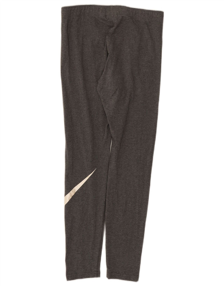 Leggings Nike Femininas Graphic UK 12 Algodão Flecked Cinza Médio