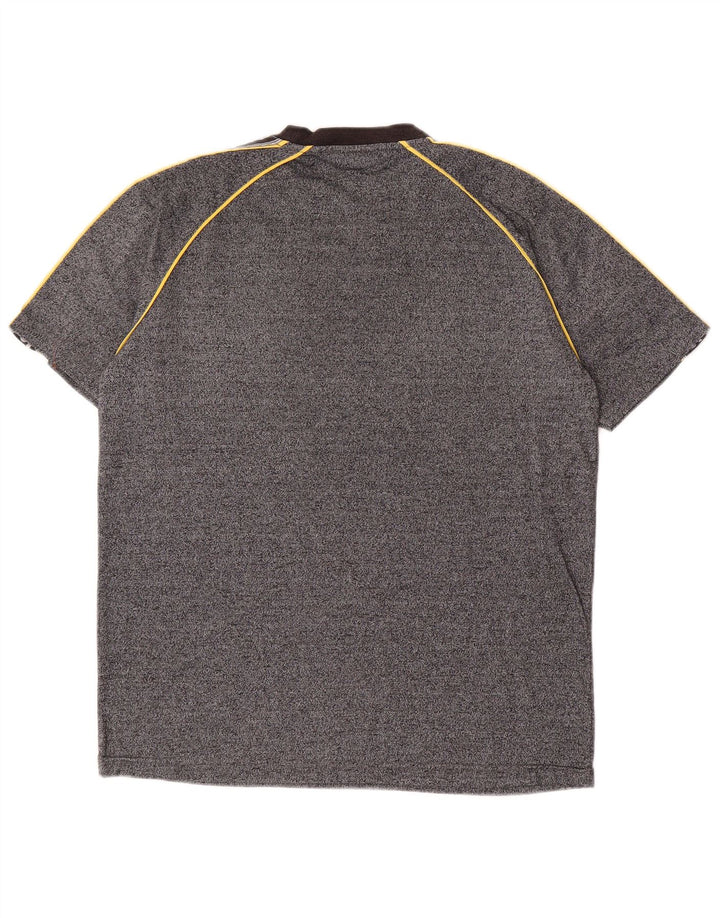 Camiseta gráfica masculina ASICS Top cinza médio Colourblock