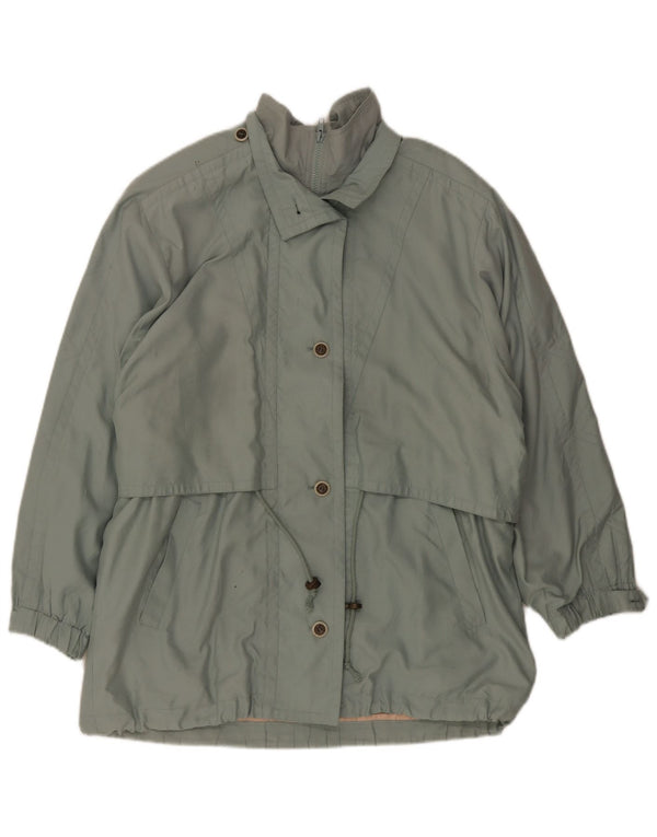 Colete utilitário feminino vintage grande UK 10 pequeno verde