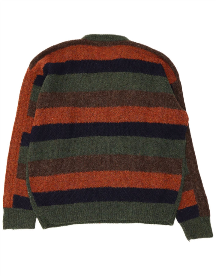 Suéter masculino Trussardi com gola redonda XL listrado multicolorido