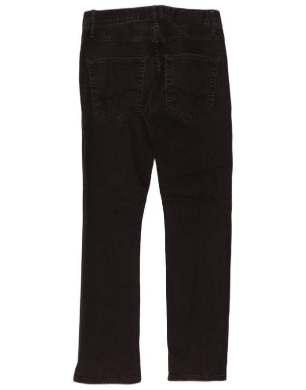 Jack & Jones Masculino Clark Straight Jeans W29 L30 Algodão Preto