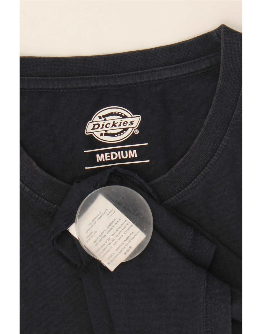 Camiseta gráfica masculina Dickies Top médio algodão azul marinho