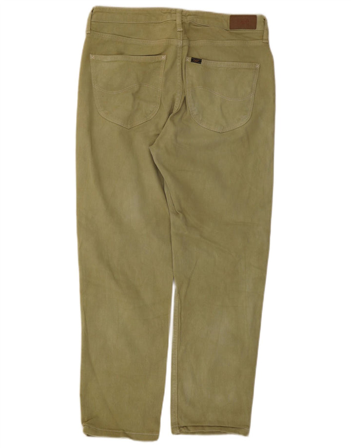Lee Womens Carol Straight Jeans W30 L26 Algodão Verde