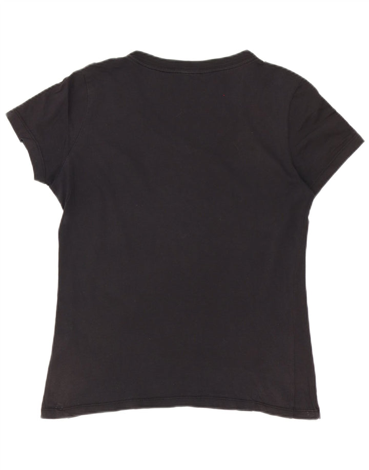 Camiseta feminina Nike UK 10 pequena algodão preto