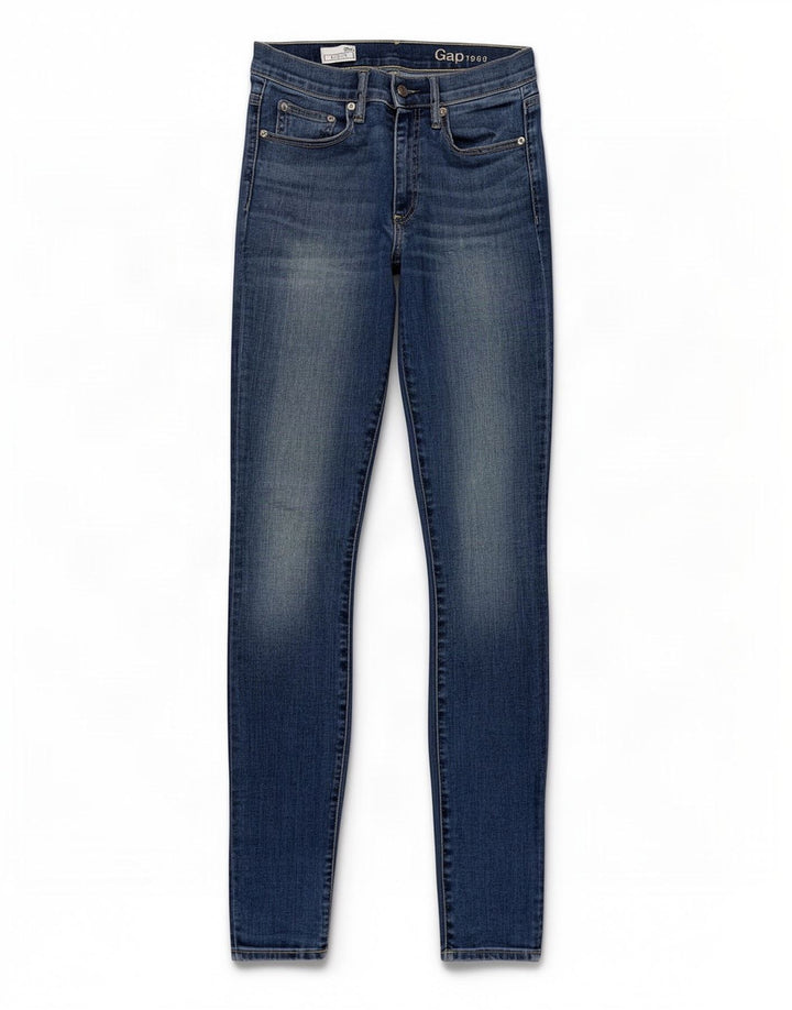 Jeans skinny feminino Gap W26 L30 azul