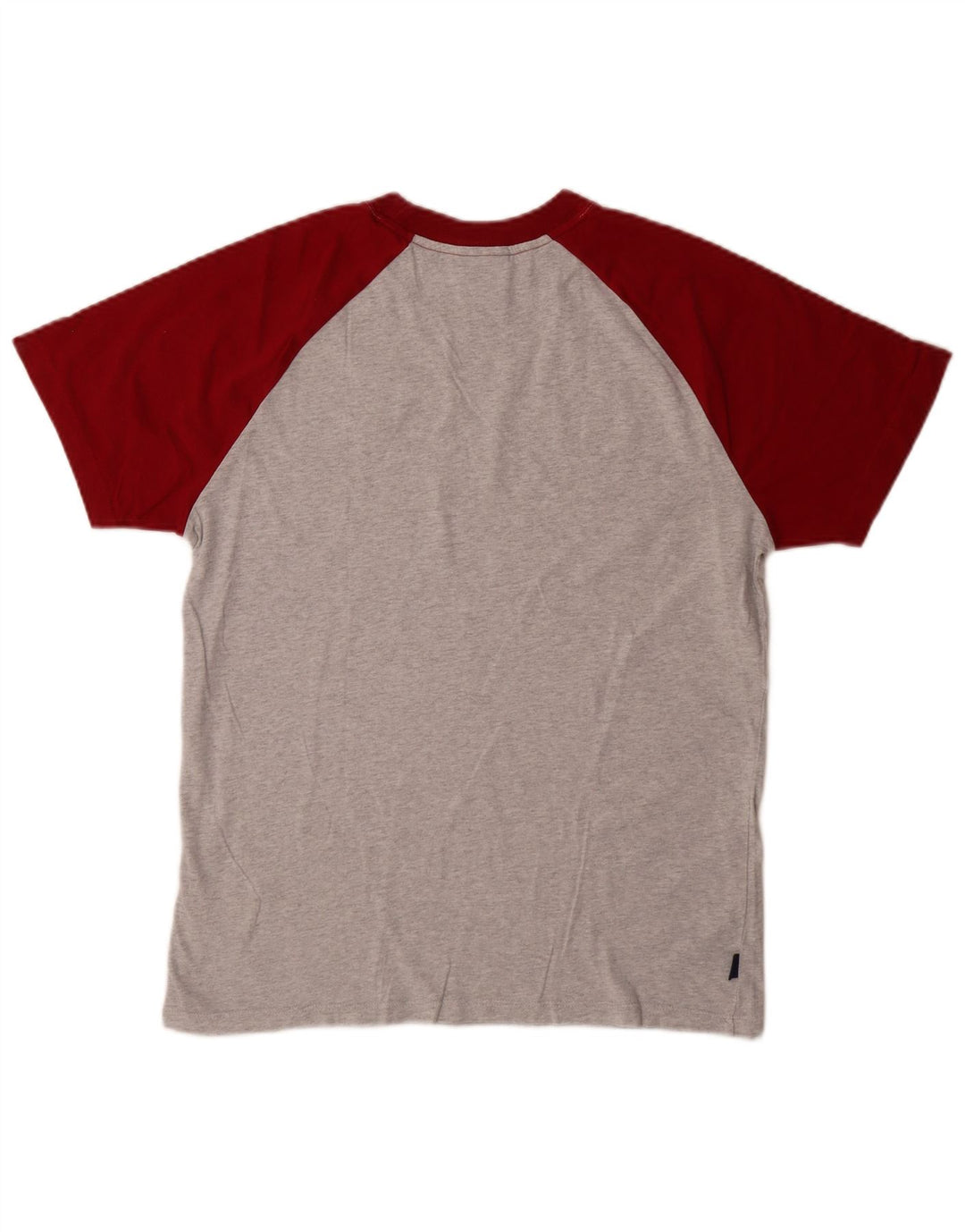 Camiseta masculina Superdry Top cinza médio algodão colorblock