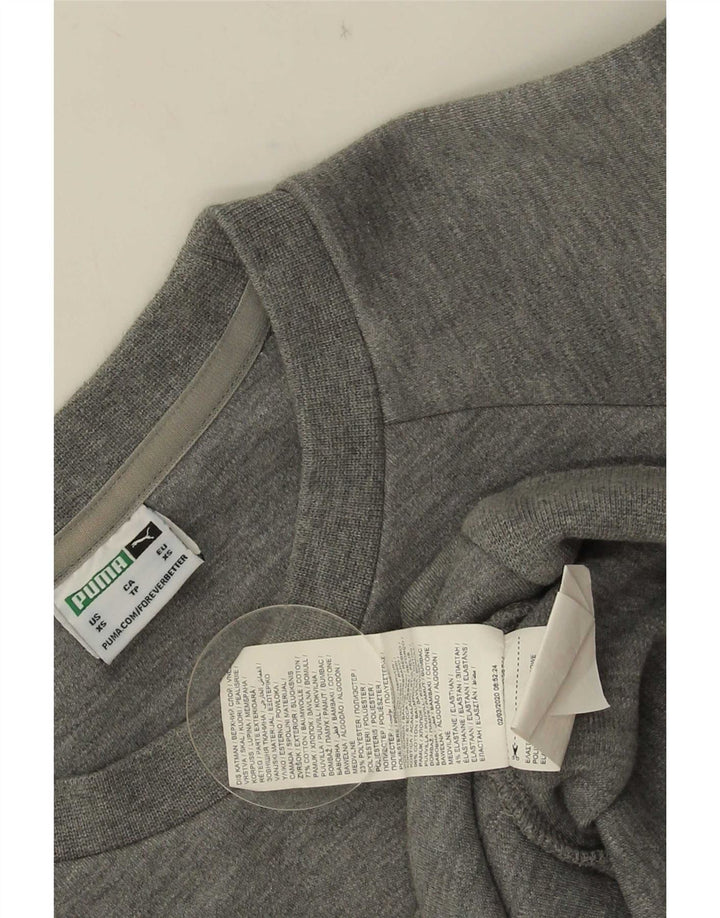 Puma Mens Moletom Jumper XS Algodão Cinza