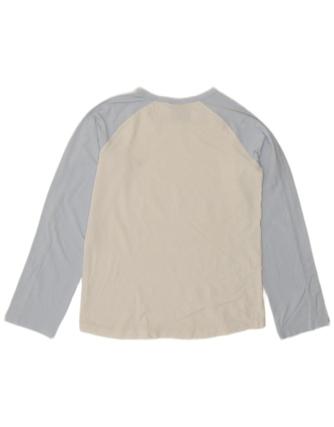 Top feminino Nike manga comprida UK 14/16 grande bloco colorido branco