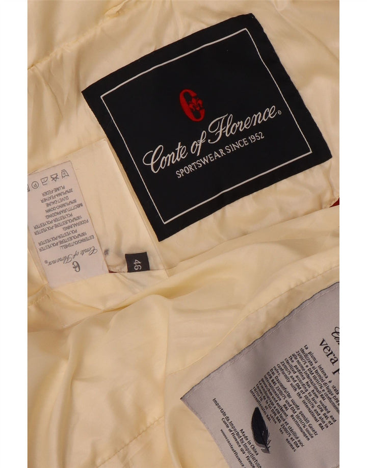 Casaco acolchoado feminino Conte of Florence IT 46 grande poliéster branco