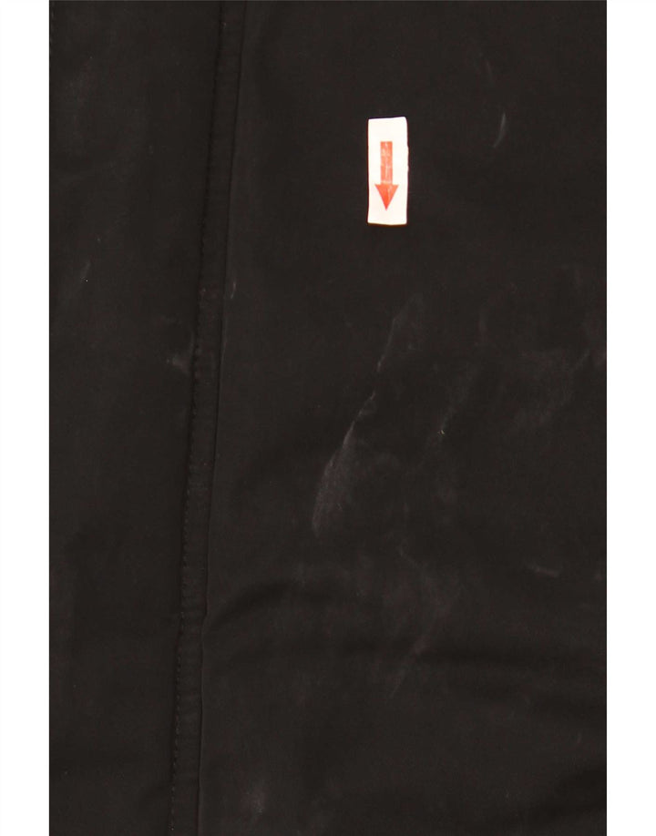 Jaqueta corta-vento masculina Fred Perry com capuz Reino Unido 38 médio preto nylon