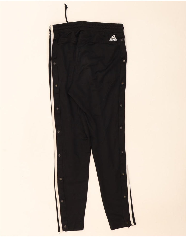 Calças de treino femininas Adidas UK 6 XS poliéster preto