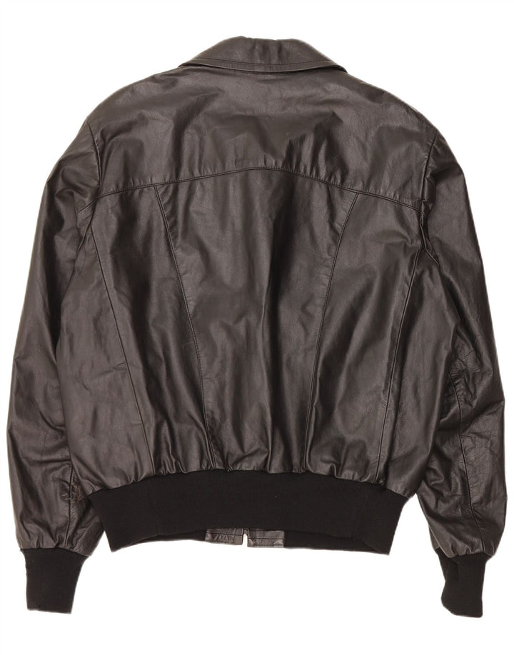 Jaqueta de couro masculina Piccini IT 58 2XL couro preto